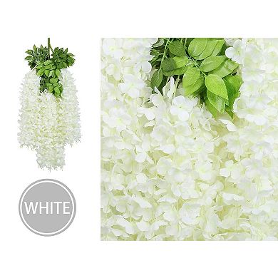 24 packs, 86.4 feet artificial wisteria vines, vine decorations, wedding decorations