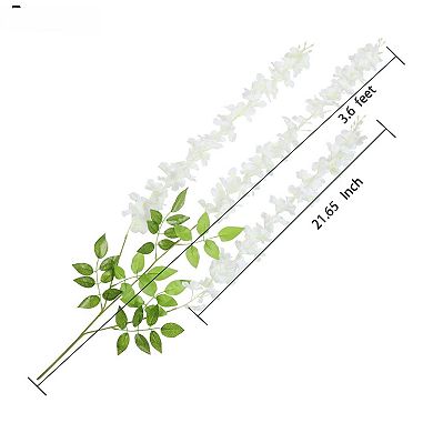 24 packs, 86.4 feet artificial wisteria vines, vine decorations, wedding decorations