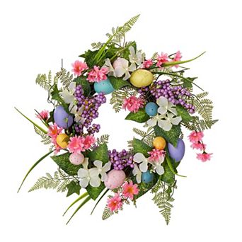 18" Easter Wreath Spring Front Door Decor for Party