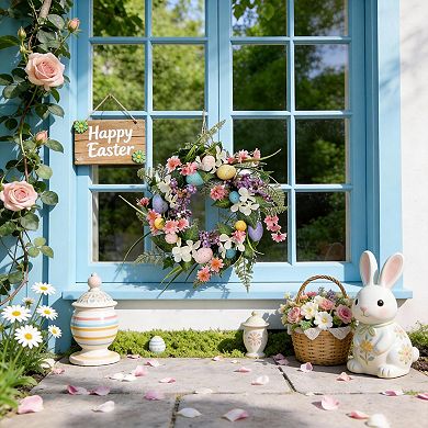 18" Easter Wreath Spring Front Door Decor for Party