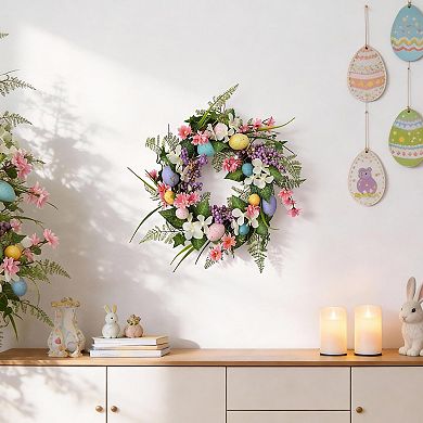 18" Easter Wreath Spring Front Door Decor for Party