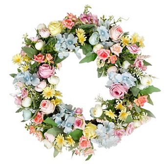 16" Artificial Wreath Spring Summer Home Wedding Decor