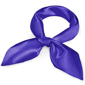 Women Silk Feeling Satin Scarf Square Head Wrap Neck Bandana