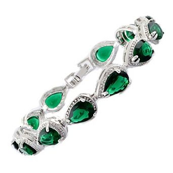 7" Tennis Bracelet Pear Cut CZ All-natural gift