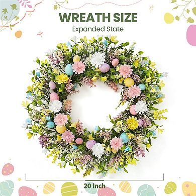 20" Easter Wreath Front Door Decor Spring Wreaths