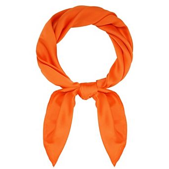 Satin Square Scarf Neck Hair Handkerchief Bandana Women Men Costume Accessory