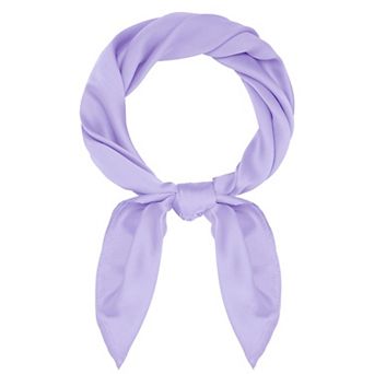 Satin Square Scarf Neck Hair Handkerchief Bandana Women Men Costume Accessory