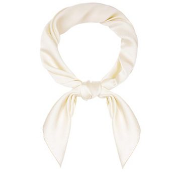 Satin Square Scarf Neck Hair Handkerchief Bandana Women Men Costume Accessory