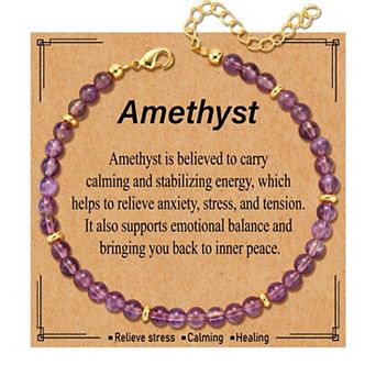 Pure Natural Crystal Bracelet Women's Gift Triple Protection