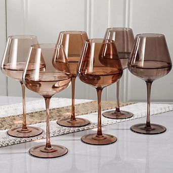 18oz 6 pc Handblown Stemware Mother's Day Father Lover Birthday Gifts
