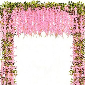 10 pc Wisteria Artificial Flowers Garland Silk Hanging Wedding Arch Party Home Garden