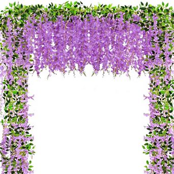 10 pc Wisteria Artificial Flowers Garland Silk Hanging Wedding Arch Party Home Garden