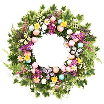 22" Easter Wreath Spring Front Door Decor