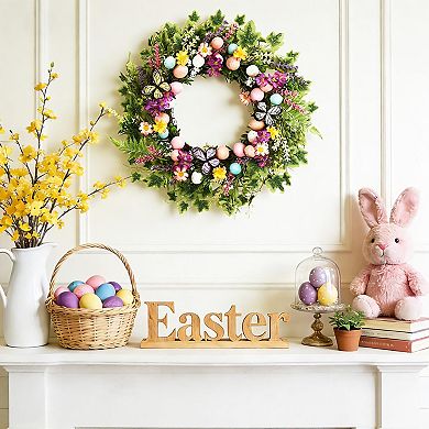 22" Easter Wreath Spring Front Door Decor