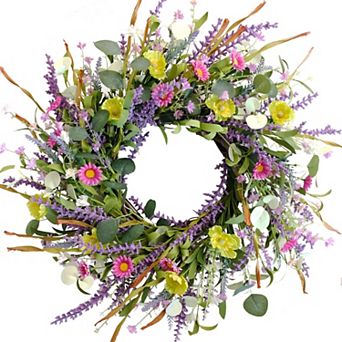 20" Spring Artificial Wreath Indoor Outdoor Home Decor