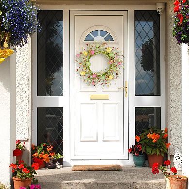 20" Easter Wreath Spring Front Door Decor