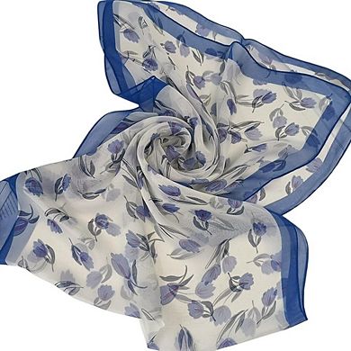 Lightweight Women Floral Scarf Shawl Sunscreen Head Wrap