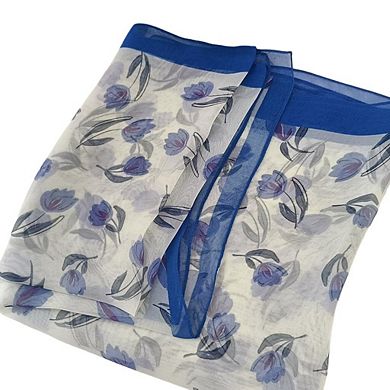 Lightweight Women Floral Scarf Shawl Sunscreen Head Wrap