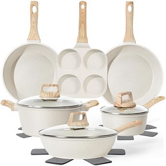 Granite Induction Nonstick Cookware Set Frying Saucepans PFAS Free