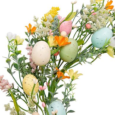 18" Easter Egg Wreath Spring Door Decor