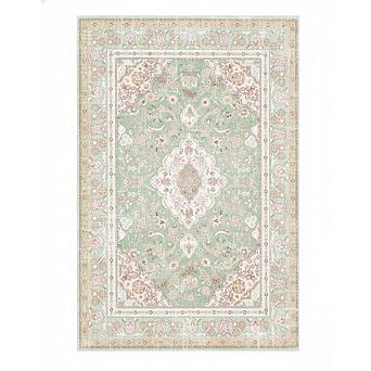 Washable Boho Area Rug Non-Slip Small Entryway Carpet