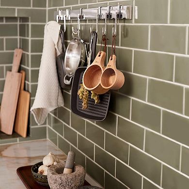 10pcs Wooden Measuring Cups Spoons Set Handcrafted Kitchen Baking Tools