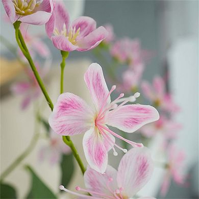Blooming Flower Artificial Tree Faux Flowers with Pot Handmade Blooming Trees Indoor Outdoor