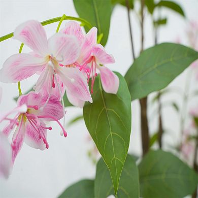 Blooming Flower Artificial Tree Faux Flowers with Pot Handmade Blooming Trees Indoor Outdoor