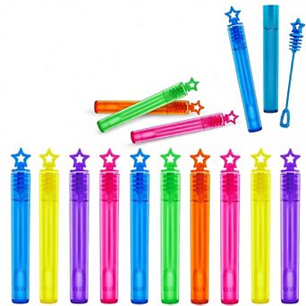 36 pc Mini Bubble Wands,Bubble Party Favors Assortment Toys for Kids