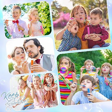 36 Pieces Mini Bubble Wands,Bubble Party Favors Assortment Toys for Kids