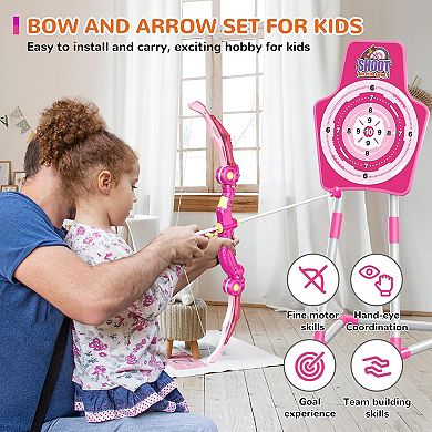 2 Bow and Arrow Sets with LED Light-up