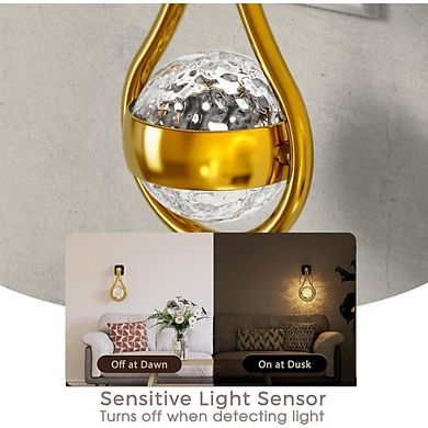 Rotating LED Night Lights with Dimming, Sensor, Warm Glow