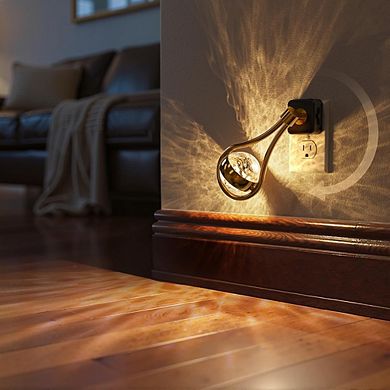 Rotating LED Night Lights with Dimming, Sensor, Warm Glow