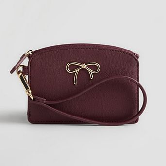 LC Lauren Conrad Mar Bow Dome Wristlet