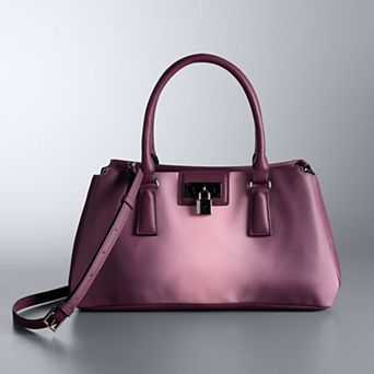 Simply Vera Vera Wang Teresa Padlock Satchel Bag