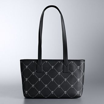 Simply Vera Vera Wang Margaret E/W Logo Tote Bag