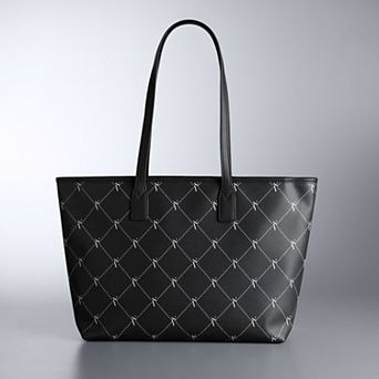 Simply Vera Vera Wang Tatum Logo Carry All Tote Bag