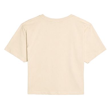 Juniors' I'd Rather Be On A Boat Somewhere Cropped Tee