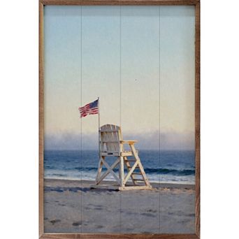 Kendrick Home Americana Lifeguard Chair Wall Art