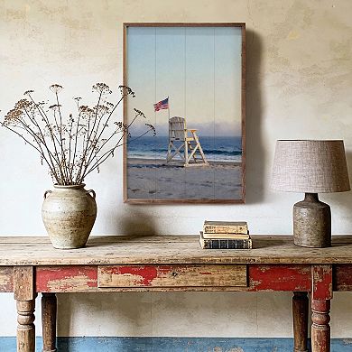 Kendrick Home Americana Lifeguard Chair Wall Art