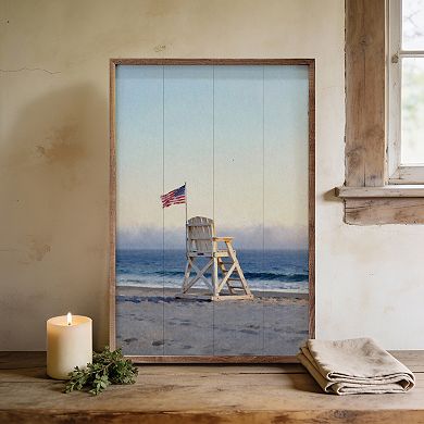 Kendrick Home Americana Lifeguard Chair Wall Art