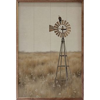 Kendrick Home Eagle On Windmill Wall Art