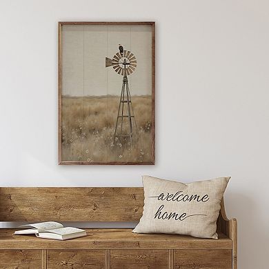 Kendrick Home Eagle On Windmill Wall Art