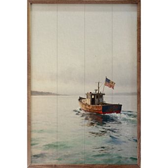 Kendrick Home Nautical Americana Sailboat Wall Art