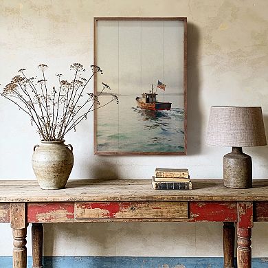 Kendrick Home Nautical Americana Sailboat Wall Art