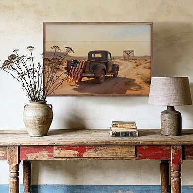 Kendrick Home Americana Desert Truck Wall Art
