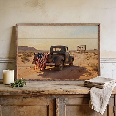 Kendrick Home Americana Desert Truck Wall Art