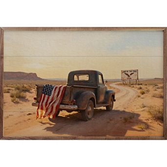 Kendrick Home Americana Desert Truck Wall Art