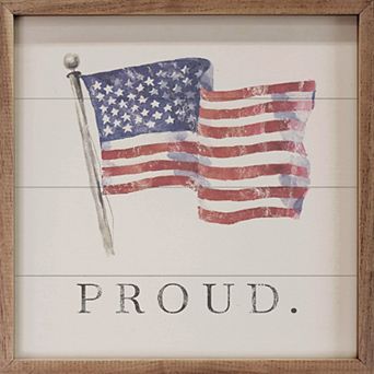 Kendrick Home Proud American Flag Wall Art