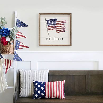 Kendrick Home Proud American Flag Wall Art